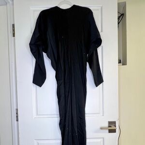 Like New MaxMara Black with Silver Sparkles Maxi Dress Size 8